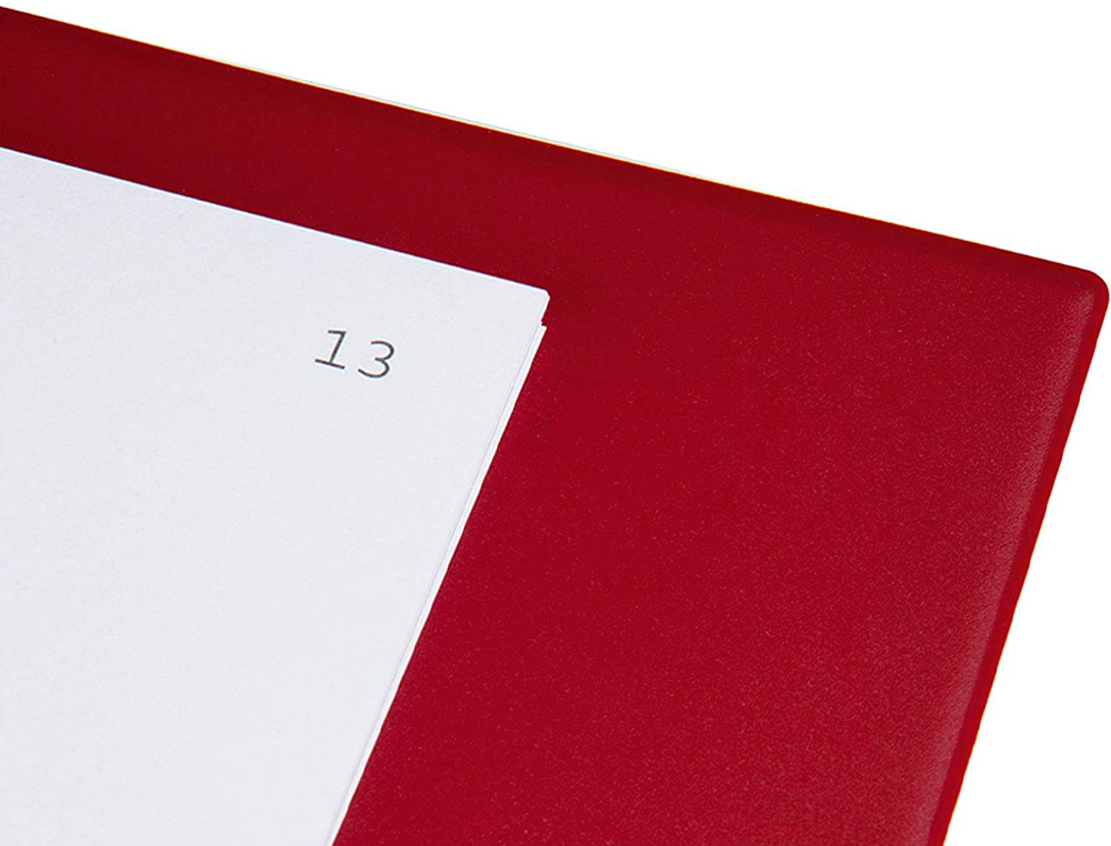 LIBRO LIDERPAPEL DIN A4 ACTAS 30 ANILLAS CON 100 HOJAS MOVIBLES TALADRADAS Y NUMERADAS COLOR BURDEOS