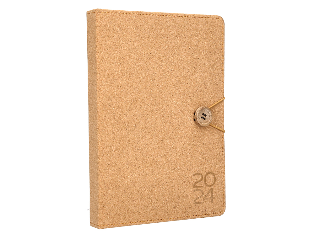 AGENDA ENCUADERNADA MILOS LIDERPAPEL A5 2024 DIA PAGINA COLOR LISO PAPEL 70 GR