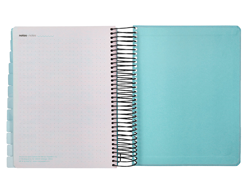 AGENDA ESCOLAR LIDERPAPEL 25-26 ESPIRAL PATTERNS TRIANGULOS DIA PAGINA A5 BILINGÜE PAPEL FSC 80 GR