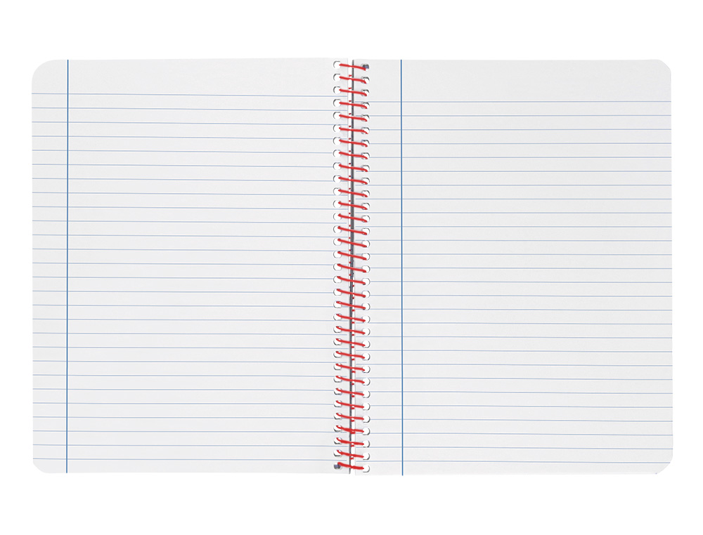 CUADERNO ESPIRAL LIDERPAPEL A4 WONDER TAPA PLASTICO 80H 90GR RAYADO HORIZONTAL CON MARGEN COLOR NEGRO