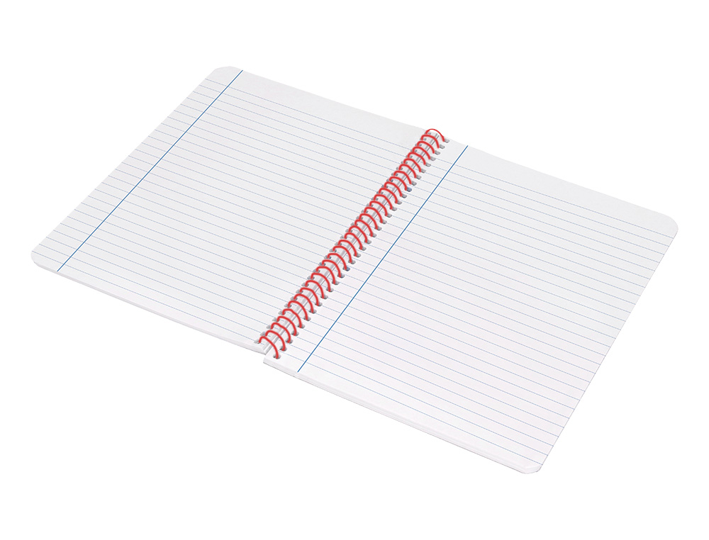 CUADERNO ESPIRAL LIDERPAPEL A4 WONDER TAPA PLASTICO 80H 90GR RAYADO HORIZONTAL CON MARGEN COLOR NEGRO