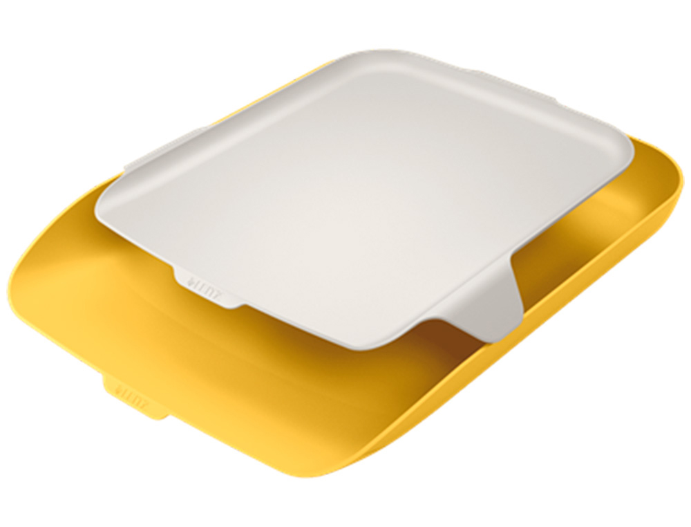 BANDEJA SOBREMESA PLASTICO LEITZ COSY AMARILLO 274X62X391MM