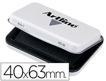 TAMPON ARTLINE N00 NEGRO 40X63 MM