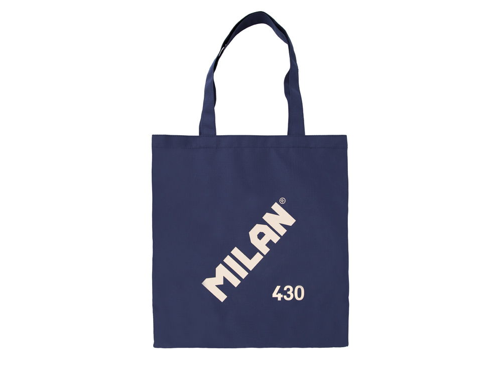 BOLSA CON ASAS MILAN TOTE BAG SERIE 1918 COLOR AZUL MARINO 380X410 MM