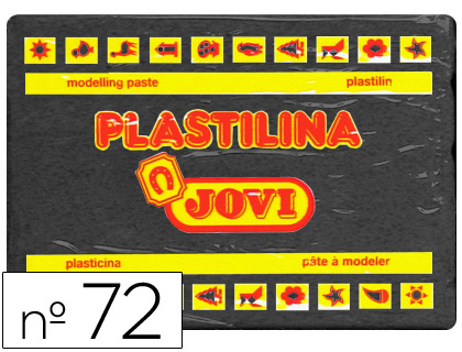 PLASTILINA JOVI 72 NEGRO UNIDAD TAMAO GRANDE