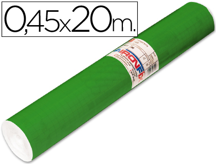 ROLLO ADHESIVO AIRONFIX UNICOLOR VERDE BRILLO 67047 ROLLO DE 20 MT