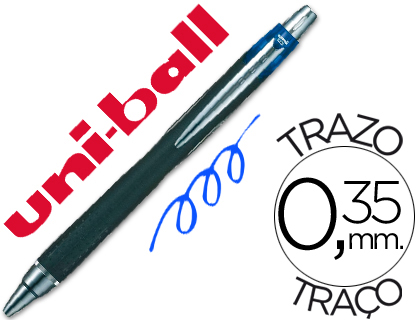 BOLIGRAFO UNI-BALL JETSTREAM SXN-210 RETRACTIL TINTA HIBRIDA COLOR AZUL