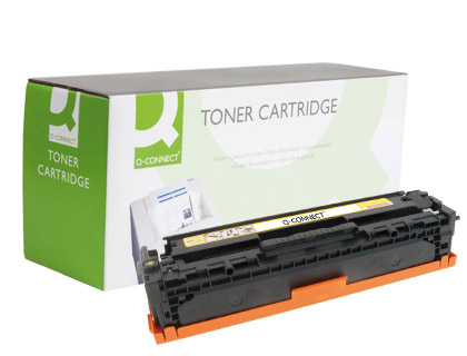 TONER Q-CONNECT COMPATIBLE HP CB542A COLOR LASER JET 1215/1515/1518 AMARILLO -1.400PAG-